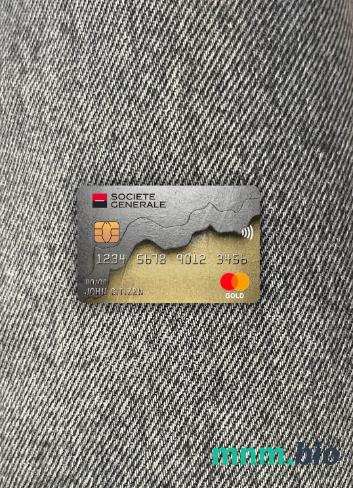 France Société générale bank wygląd zdjęcia mastercard skan PSD + zdjęcie